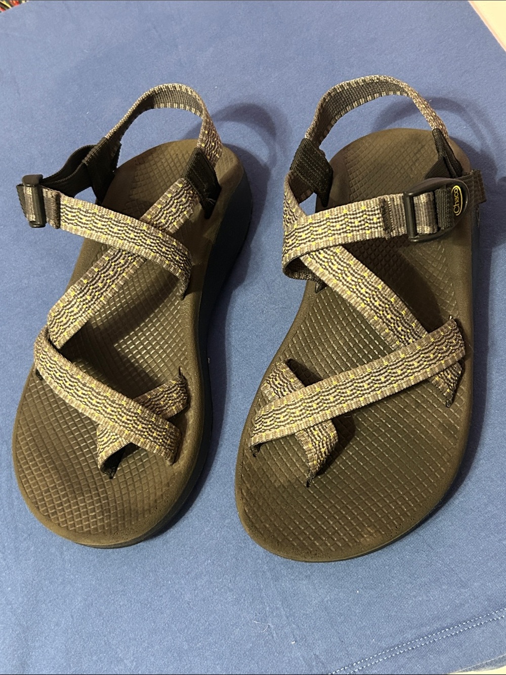 Chaco Men's Olive Tan Strappy Sport Sandals